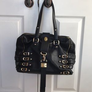Jimmy Choo black leather tote purse (authentic)